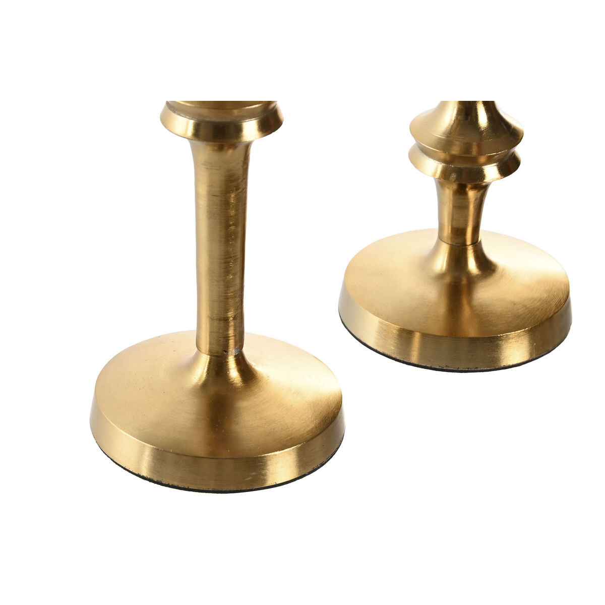 Candelabro Home ESPRIT Dorado Aluminio Moderno 8 x 8 x 36 cm (2 Unidades)