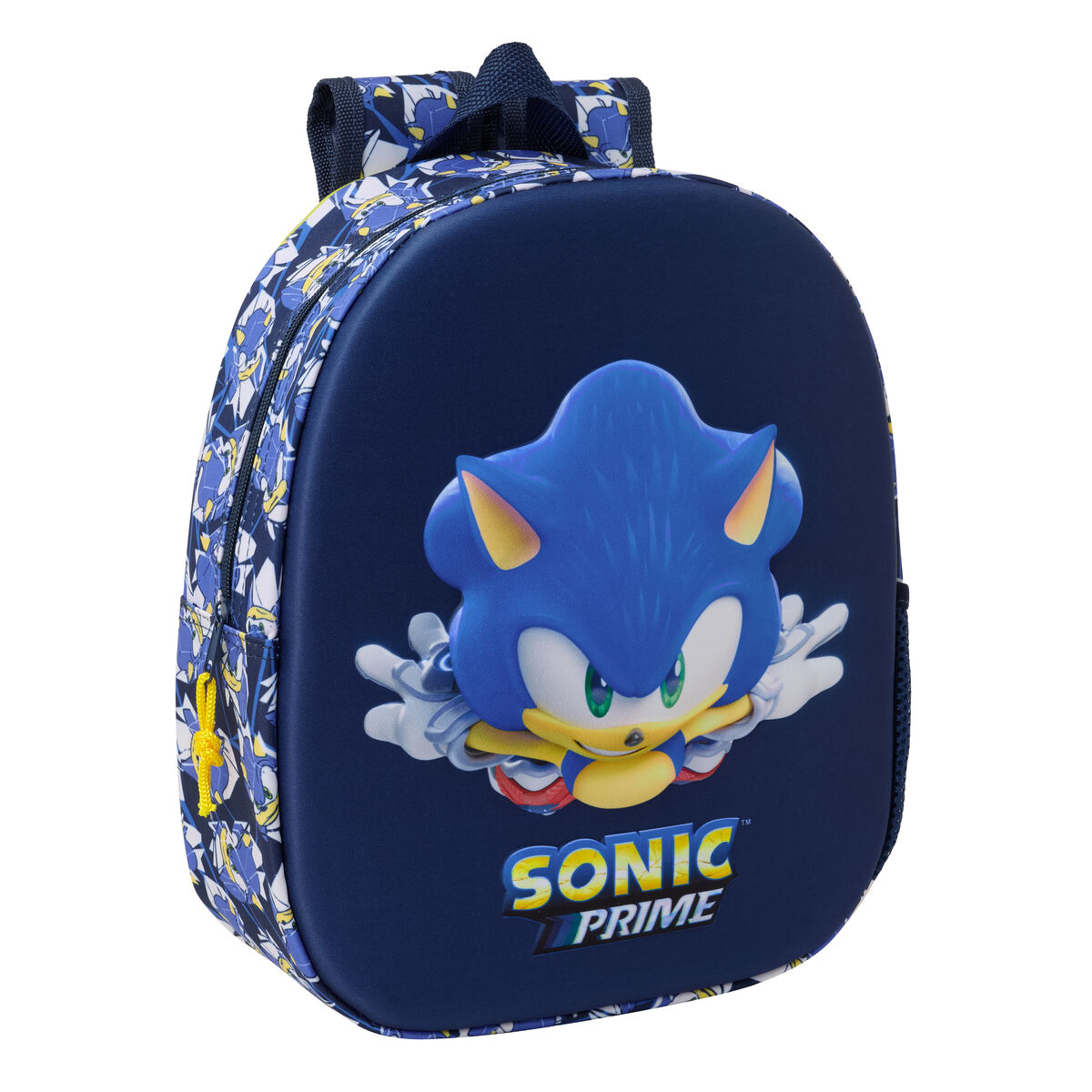 Mochila Escolar Sonic City Azul 27 x 33 x 10 cm