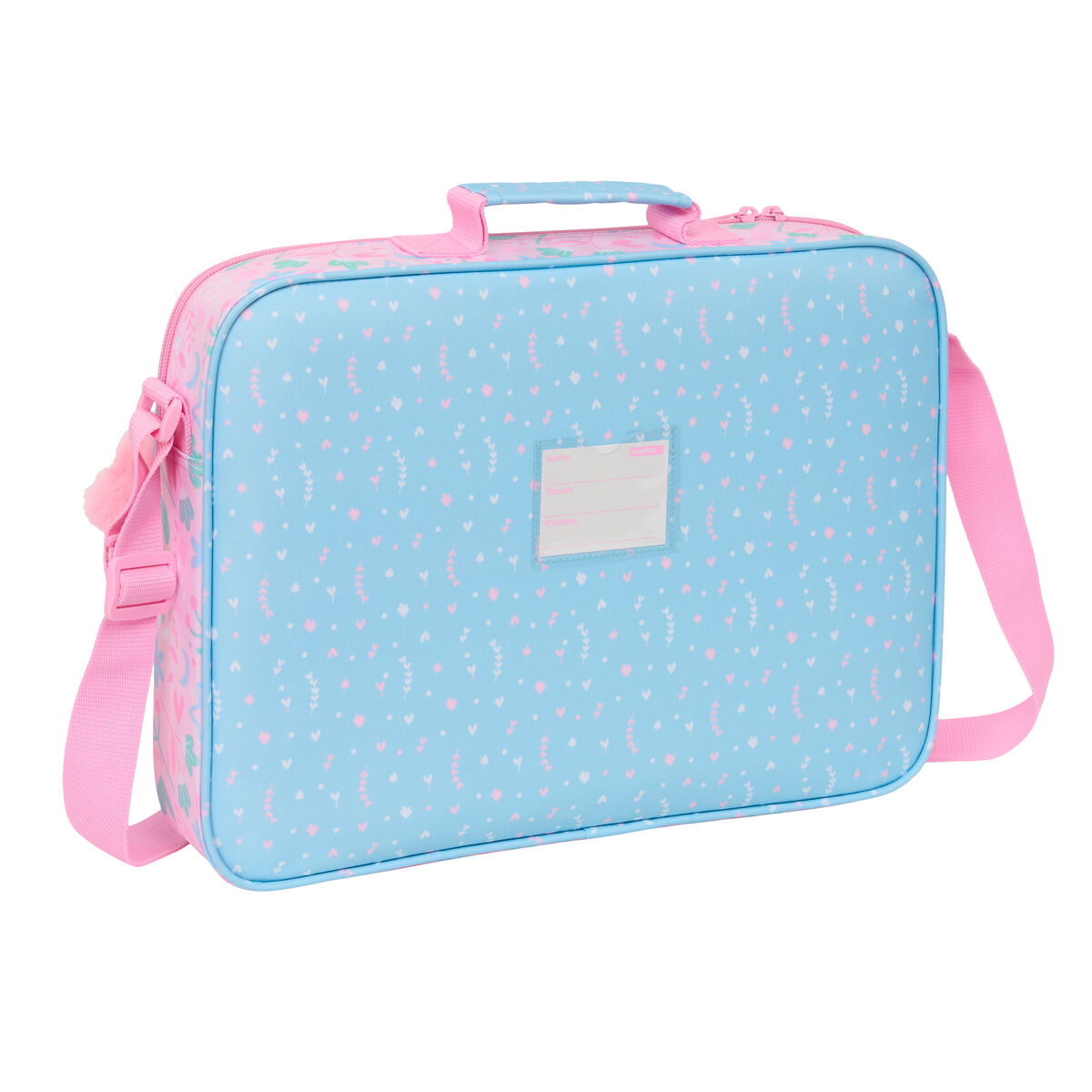 Cartera Escolar BlackFit8 Smile Rosa Azul claro 38 x 28 x 6 cm