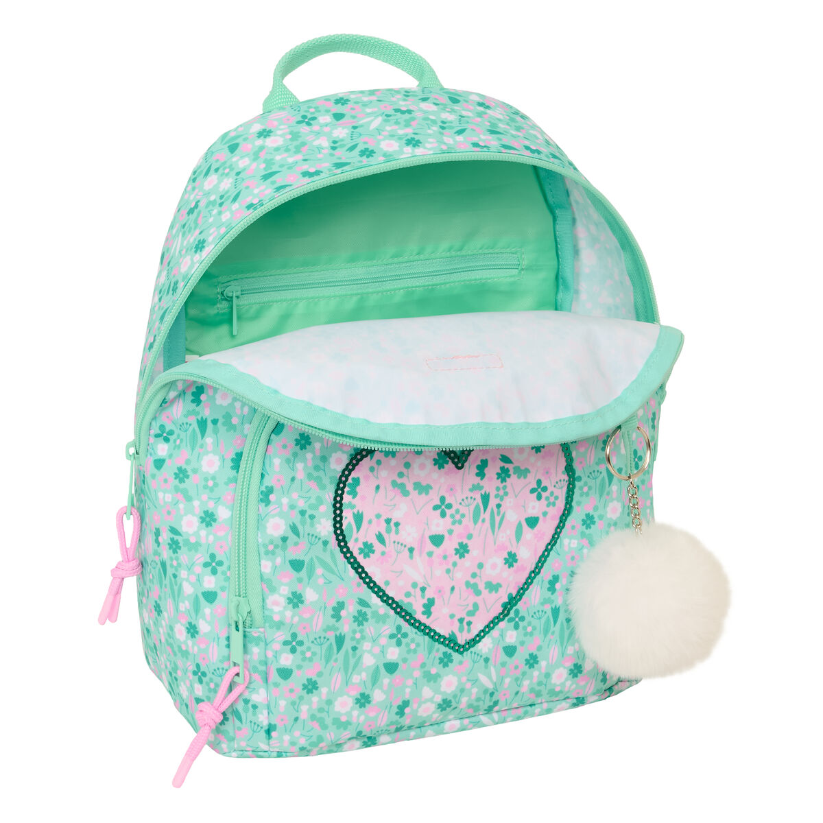 Mochila Casual Safta Cuore Menta 25 x 30 x 13 cm Mini