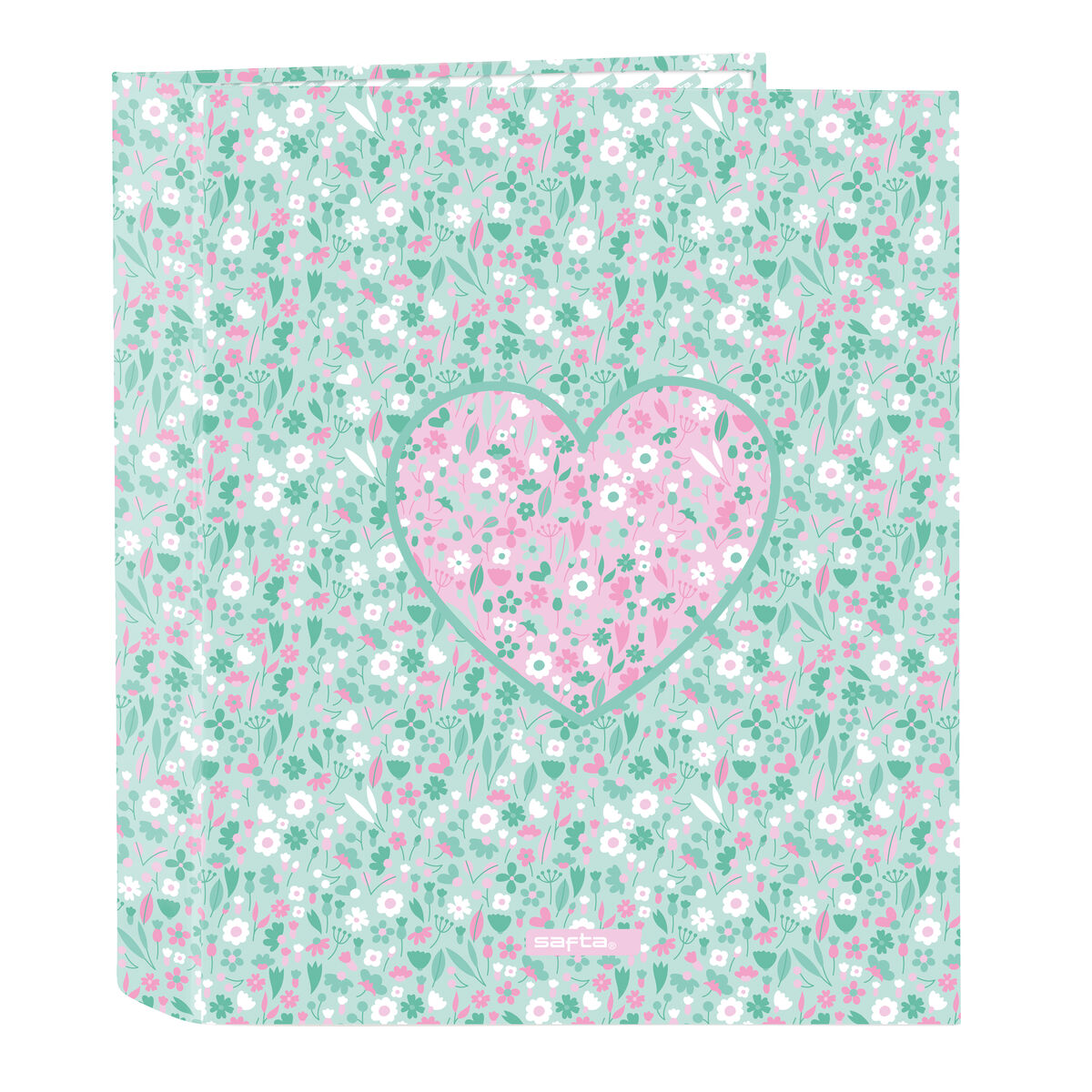 Carpeta de anillas Safta Cuore Menta A4 27 x 33 x 6 cm