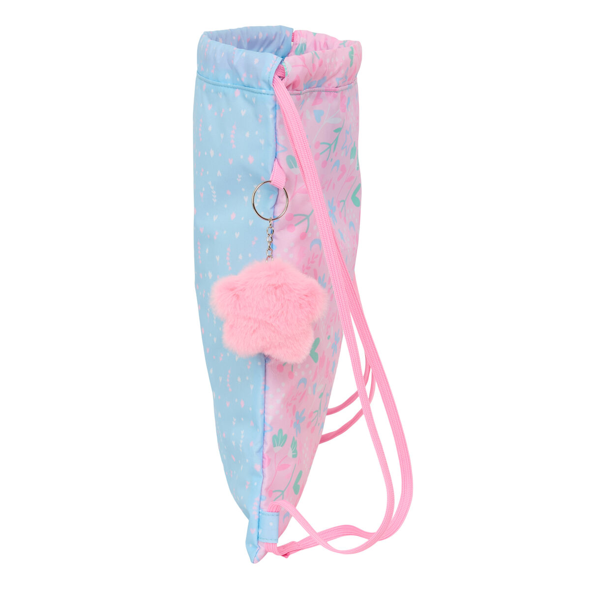 Bolsa Mochila con Cuerdas BlackFit8 Smile Azul Rosa 35 x 40 x 1 cm