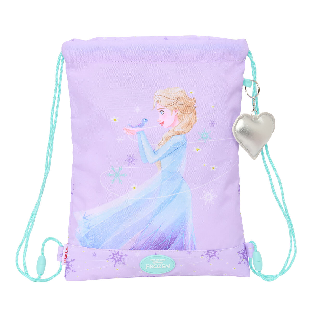 Bolsa Mochila con Cuerdas Frozen Spirit Lila 26 x 34 x 1 cm