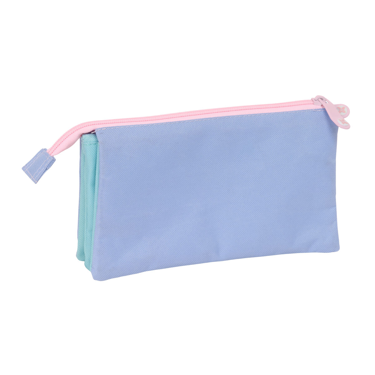Portatodo Triple Munich Mellow Azul Rosa Azul cielo 22 x 12 x 3 cm