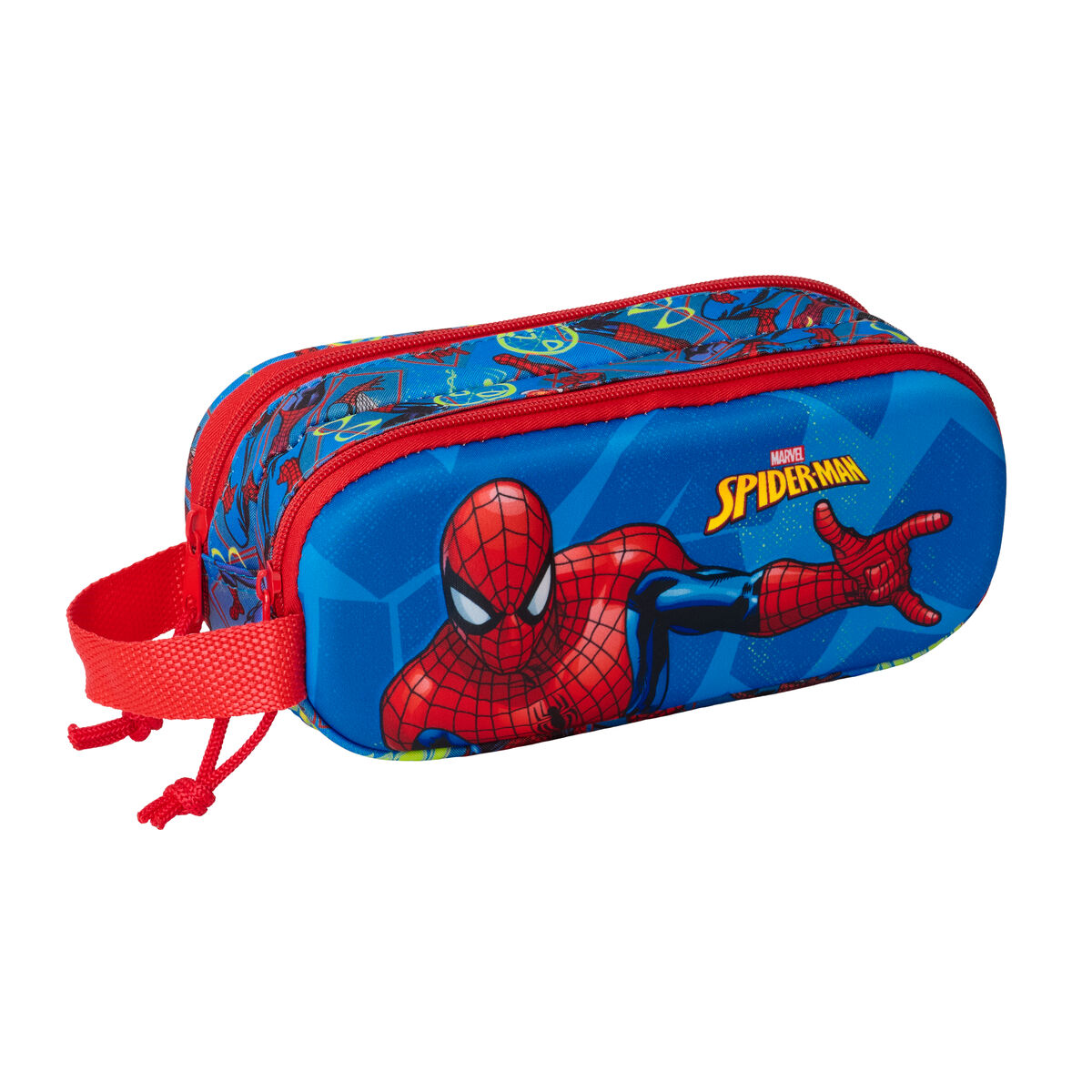 Portatodo Doble Spider-Man Rojo Azul marino 21 x 8 x 6 cm 3D