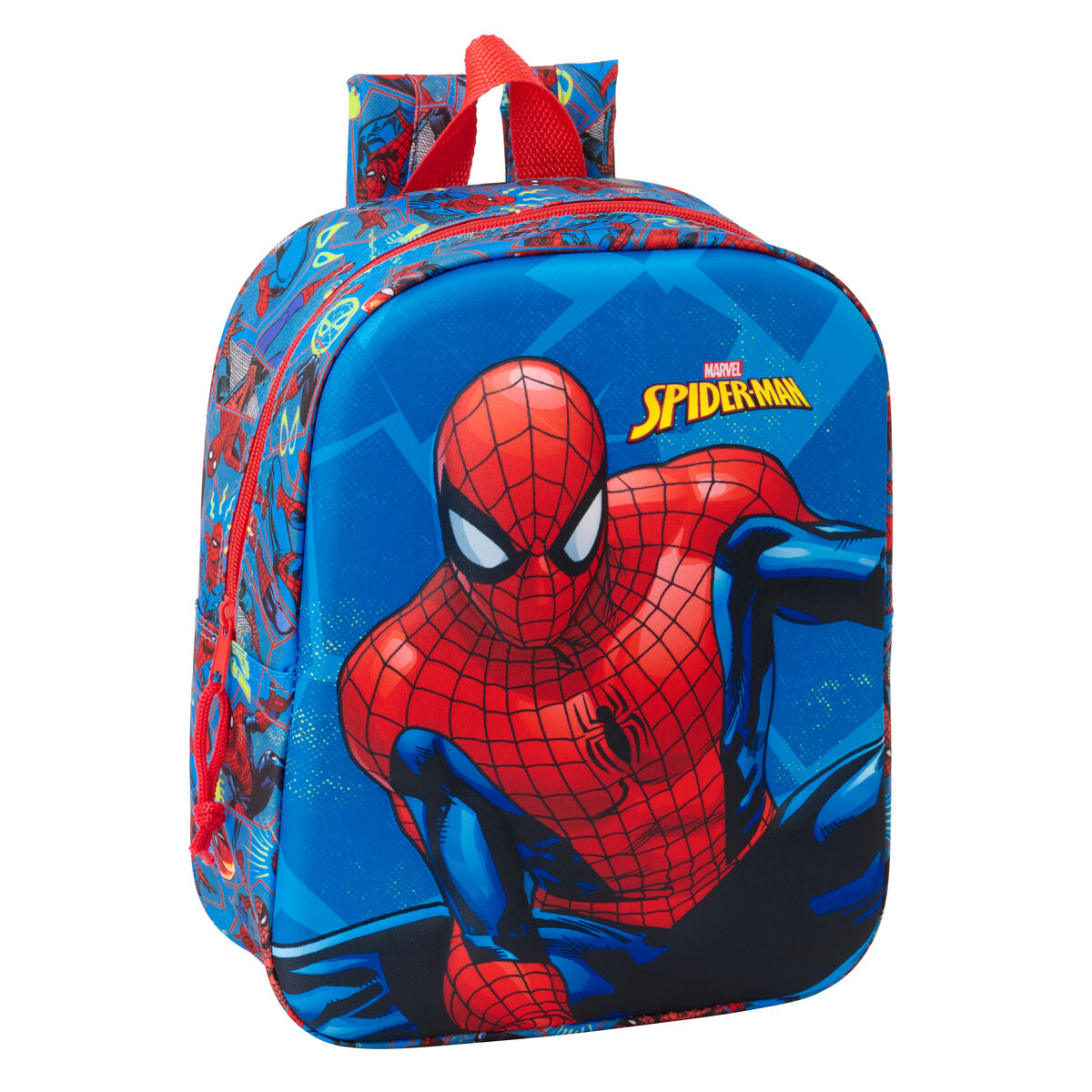 Mochila Infantil Spider-Man Rojo Azul marino 22 x 27 x 10 cm 3D