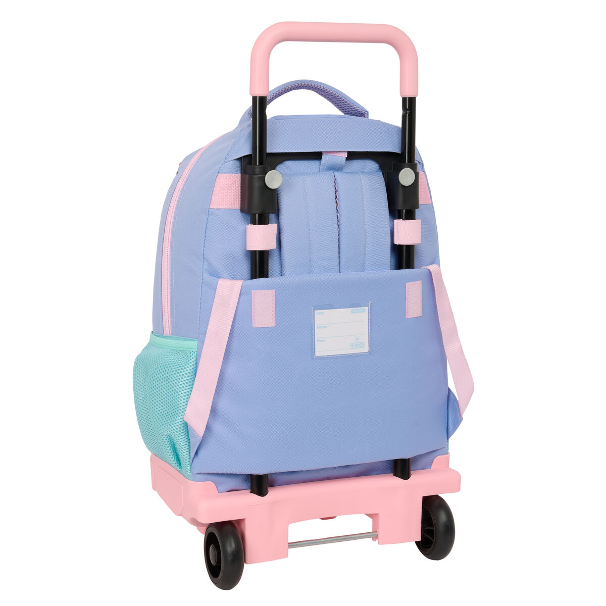 Mochila Escolar con Ruedas Munich Mellow Azul Rosa Azul cielo 33 x 45 x 22 cm