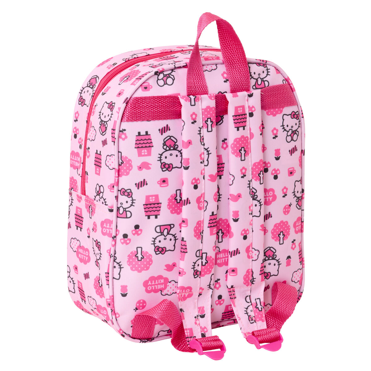 Mochila Infantil Hello Kitty Rosa 22 x 27 x 10 cm 3D