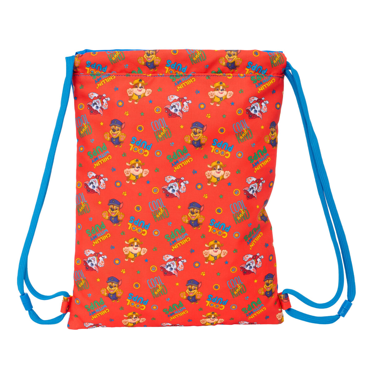 Bolsa Mochila con Cuerdas The Paw Patrol Cool Azul Rojo 26 x 34 x 1 cm