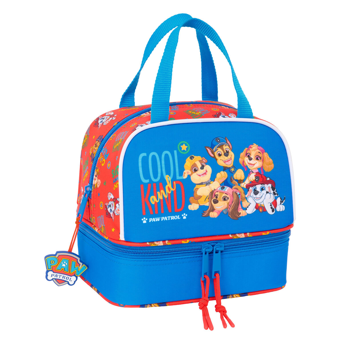 Portameriendas Térmico The Paw Patrol Cool Azul Rojo 20 x 20 x 15 cm