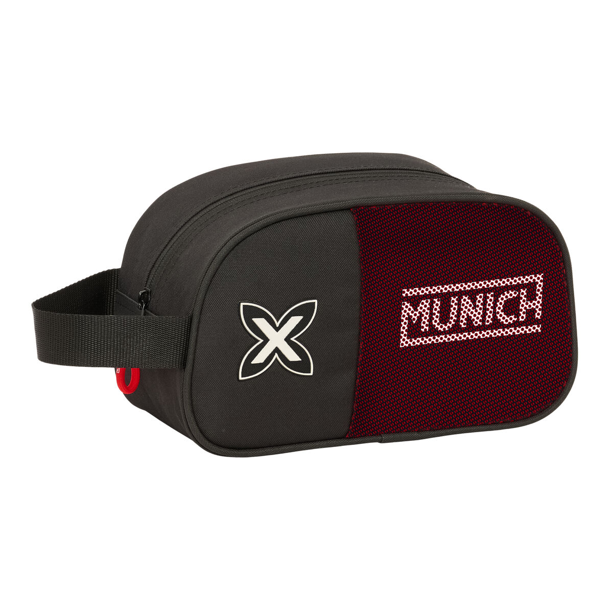 Neceser de Viaje Munich Vulcan Negro 26 x 15 x 12 cm