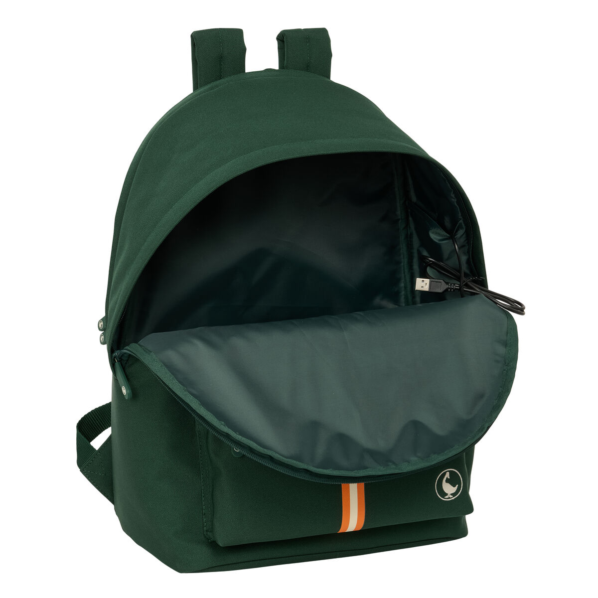 Mochila para Portátil y Tablet con Salida USB El Ganso Basics Verde