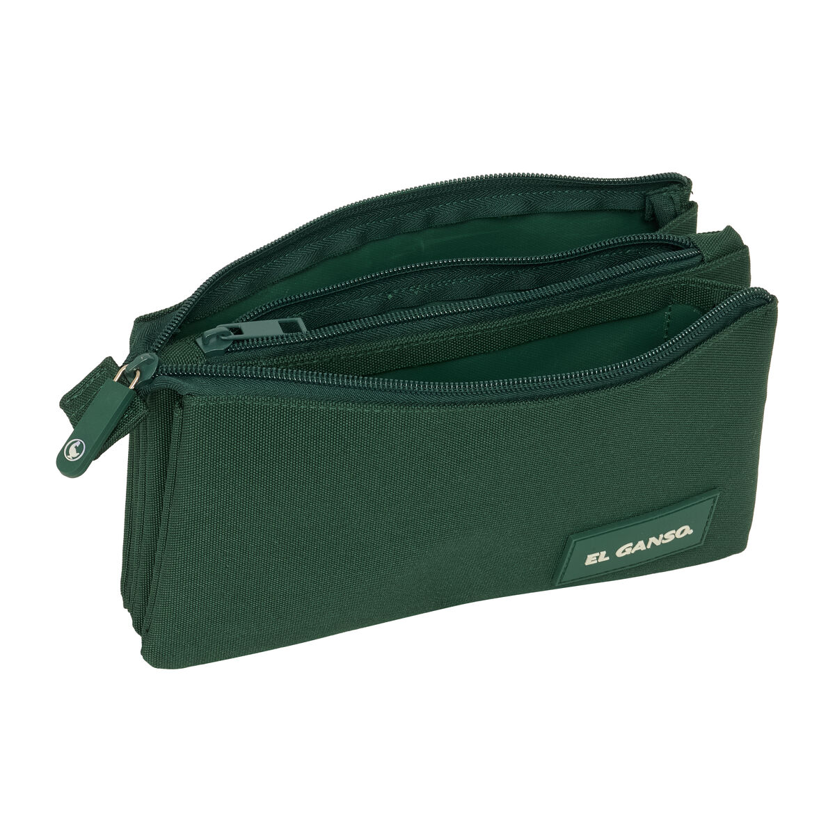 Portatodo Triple El Ganso Green Verde 22 x 12 x 3 cm