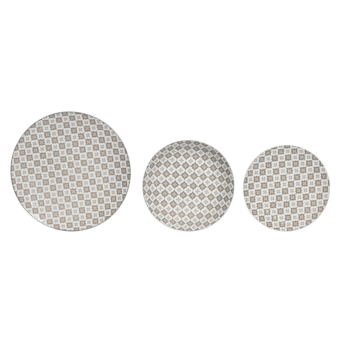 Vajilla Home ESPRIT Beige Porcelana Moderno 18 Piezas