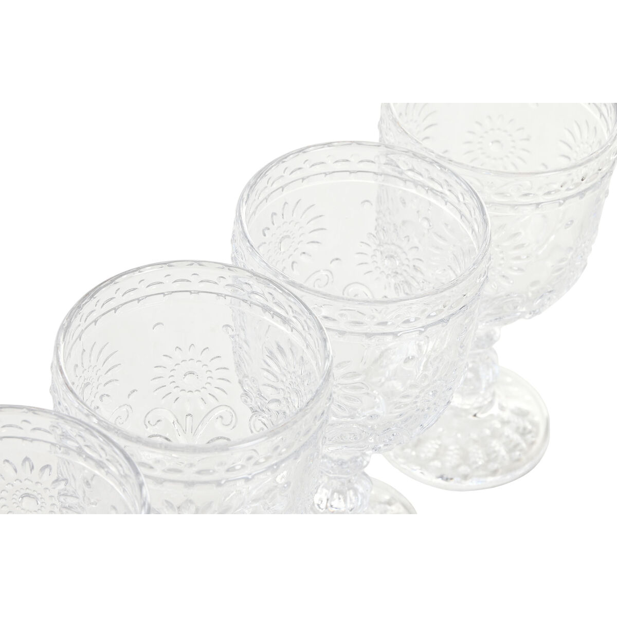 Set de Copas Home ESPRIT Transparente Cristal 270 ml (6 Unidades)