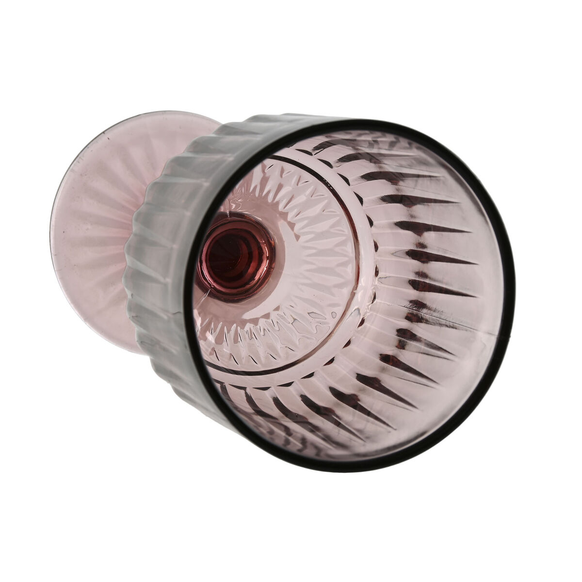 Set de Copas Home ESPRIT Rosa Cristal 380 ml (6 Unidades)