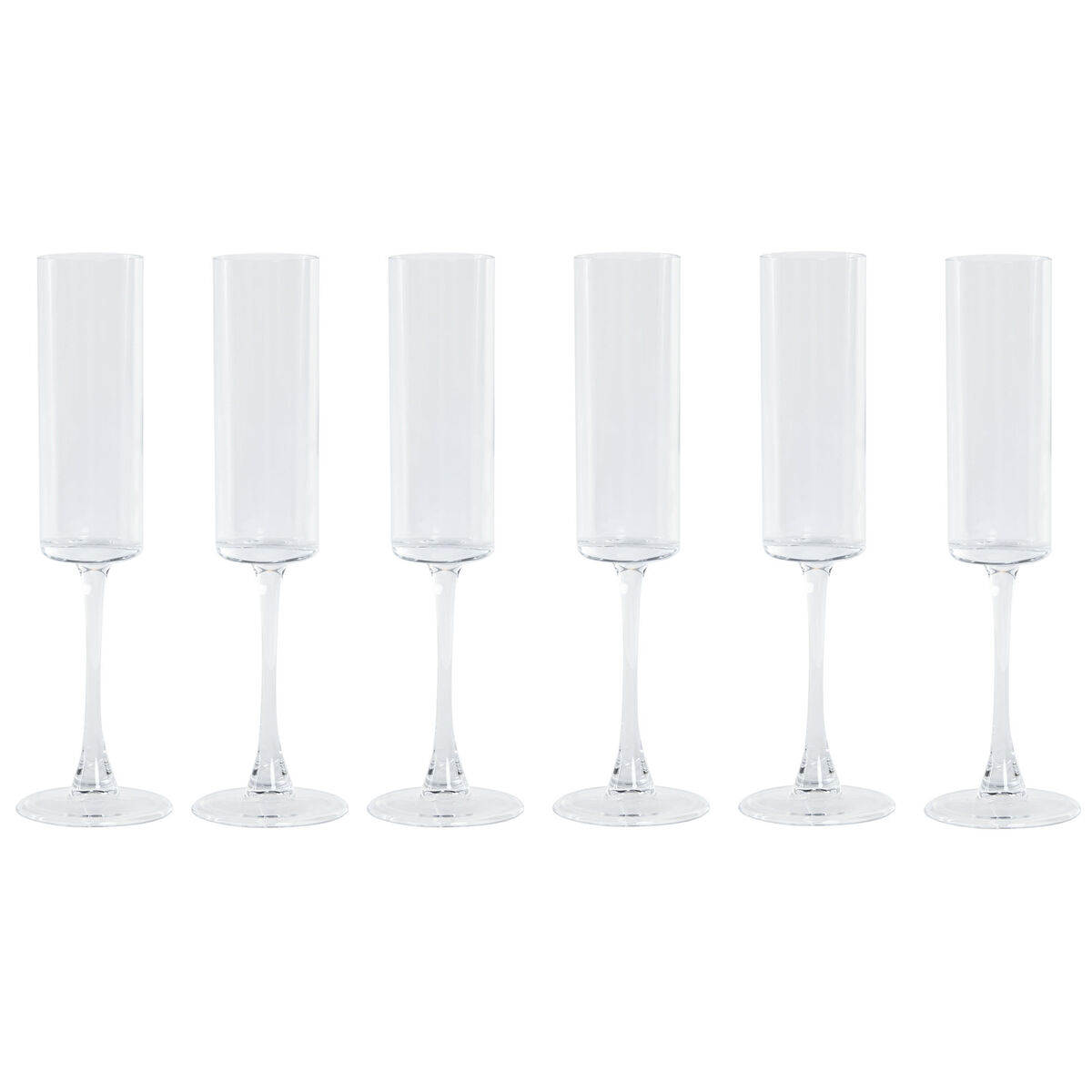 Copa de champán Home ESPRIT Transparente Cristal 160 ml (6 Unidades)