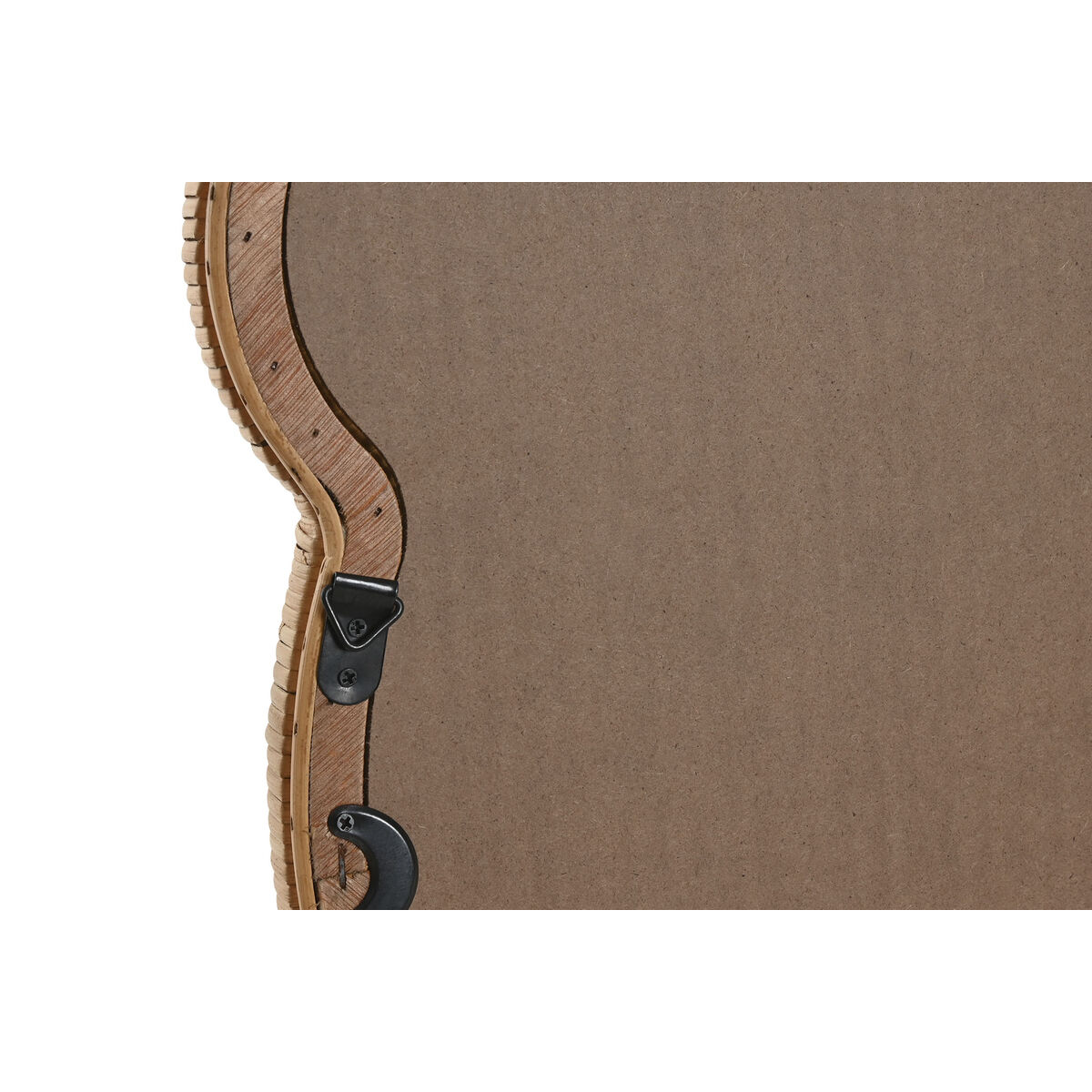 Espejo de pared Home ESPRIT Natural 40 x 3 x 42 cm 40 x 3 x 43 cm (2 Unidades)