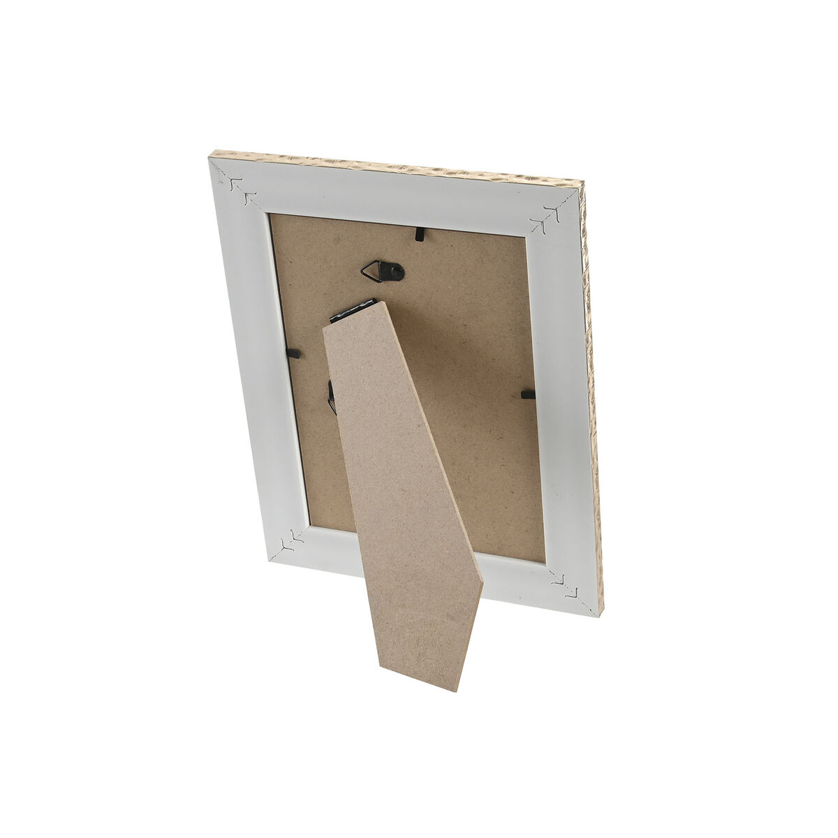 Marco de Fotos Home ESPRIT Marrón Beige Cristal Poliestireno Scandi (4 Unidades)