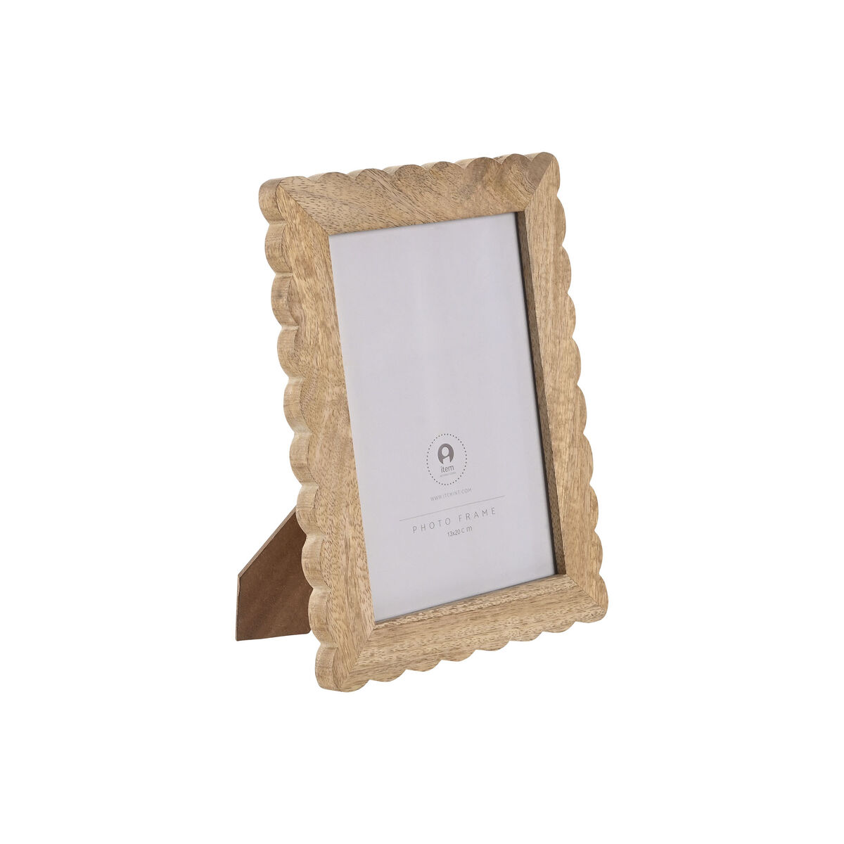 Marco de Fotos Home ESPRIT Natural Cristal Madera de mango Colonial