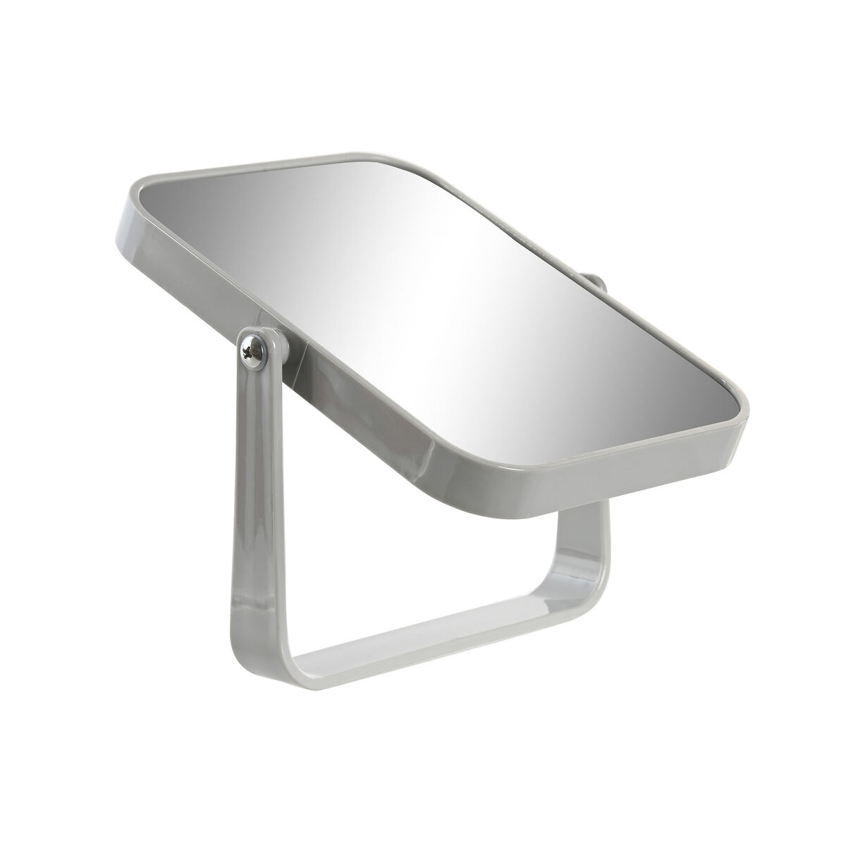 Espejo con Soporte DKD Home Decor Beige Gris Crema Poliestireno 15 x 2,5 x 19,2 cm (2 Unidades)