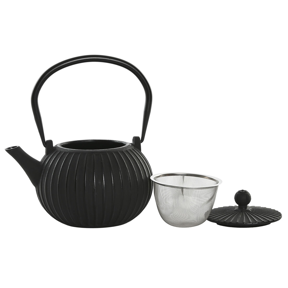 Tetera Home ESPRIT Negro Beige Acero Inoxidable Hierro 1 L (2 Unidades)