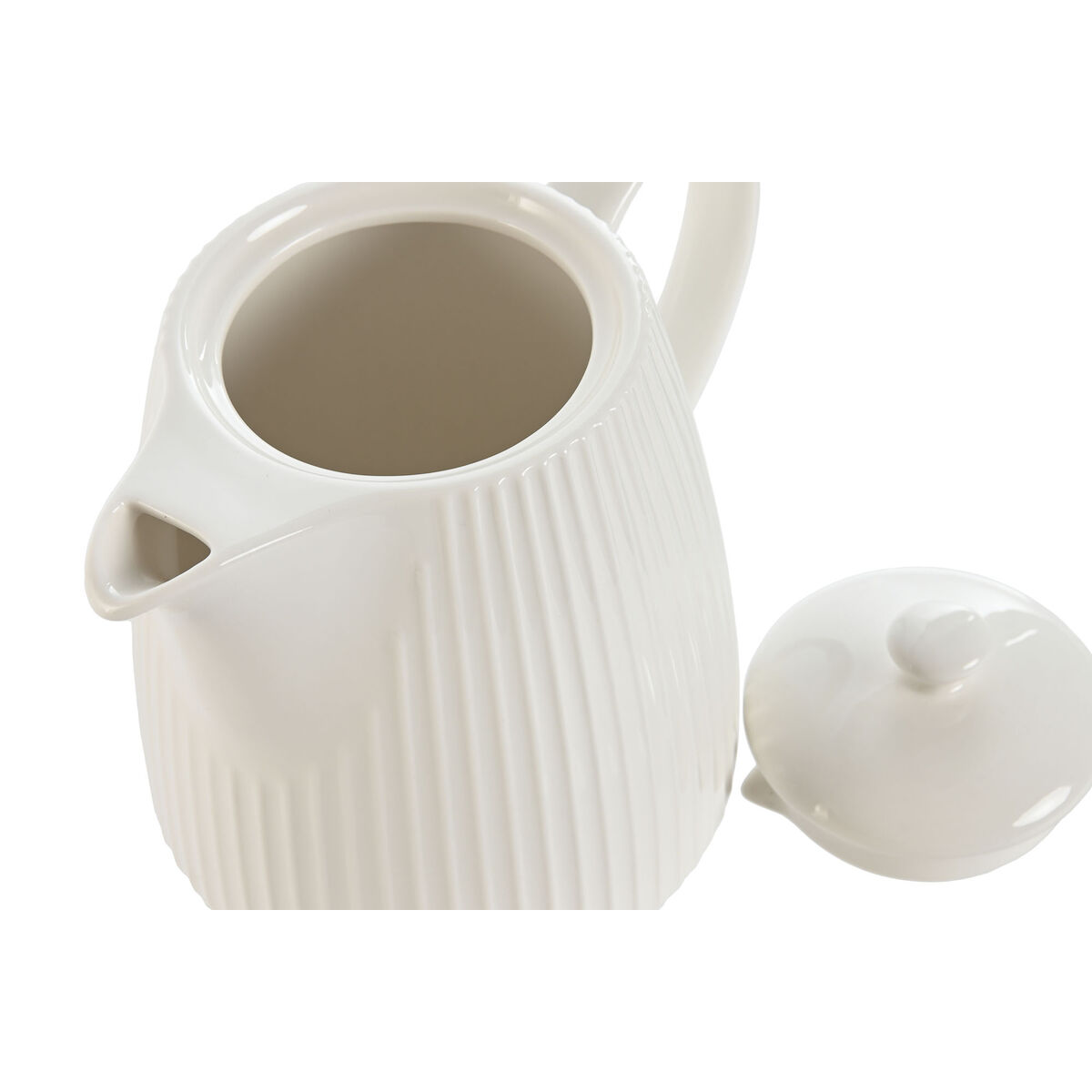 Tetera Home ESPRIT Blanco Porcelana 1 L