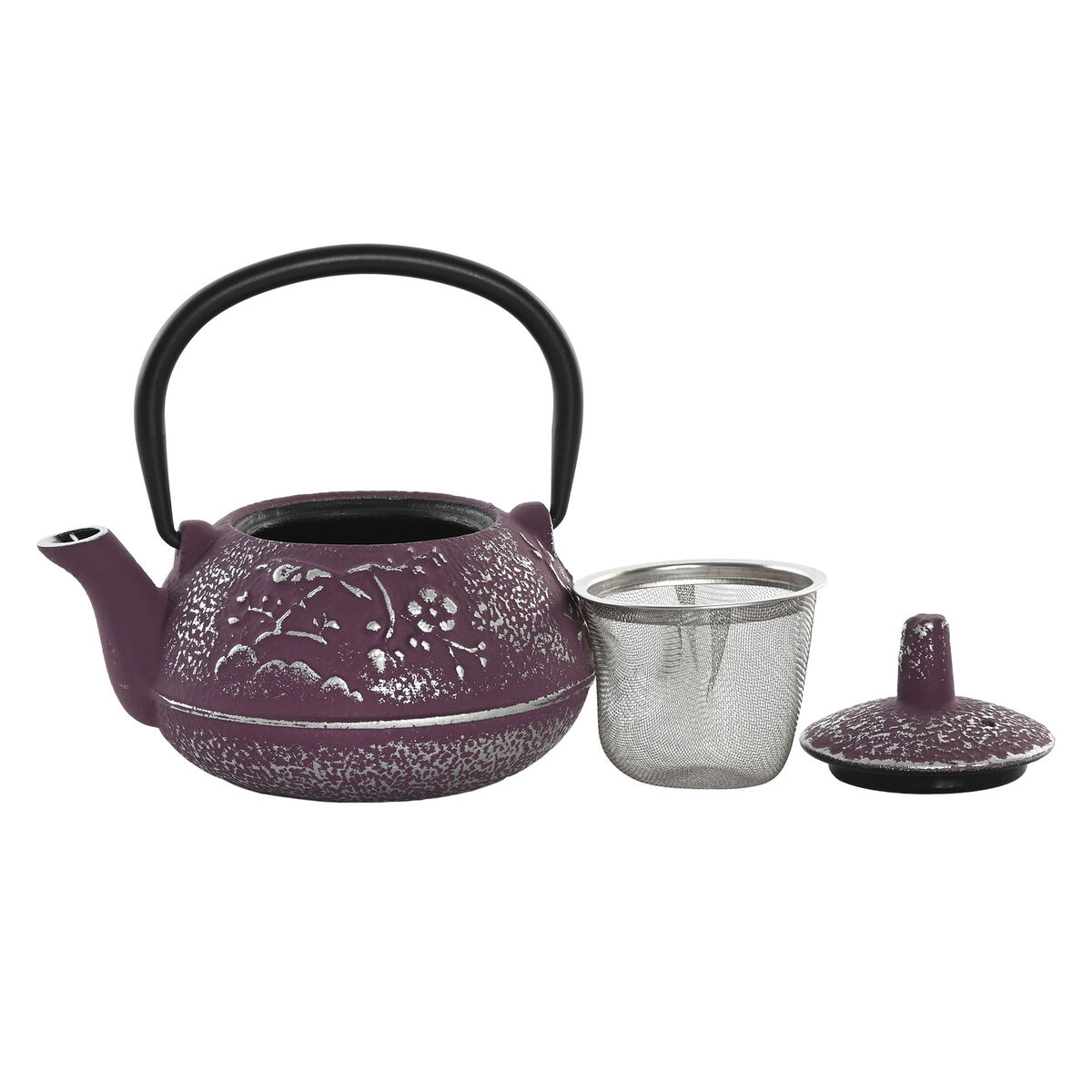 Tetera Home ESPRIT Amarillo Verde Lila Acero Inoxidable Hierro 300 ml (3 Unidades)