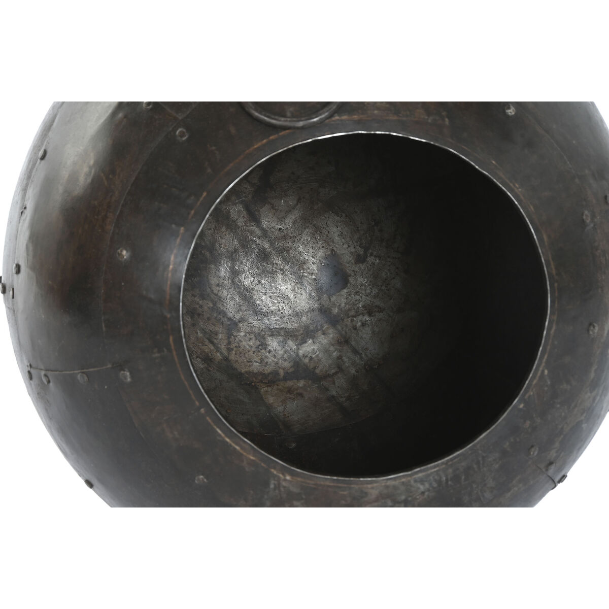 Jarrón Home ESPRIT Marrón Hierro 40 x 40 x 41,5 cm