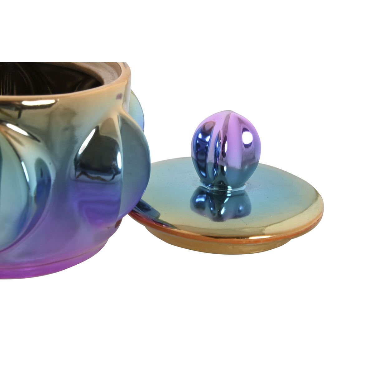 Jarrón Home ESPRIT Multicolor Gres Moderno 15 x 15 x 14 cm