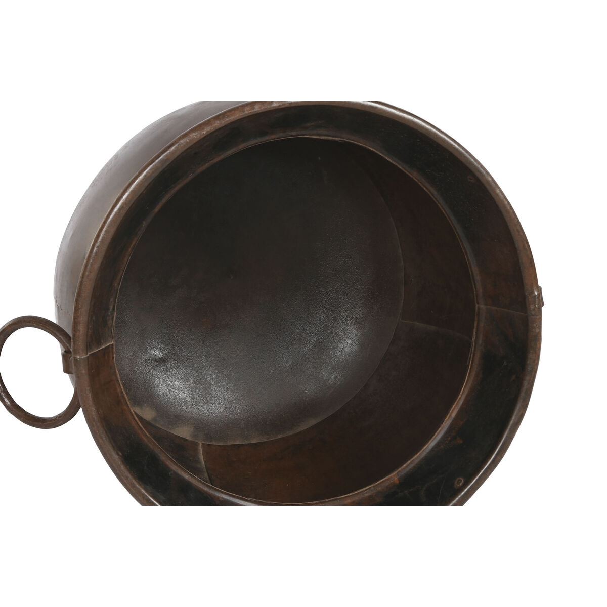 Jarrón Home ESPRIT Marrón Hierro 46 x 46 x 44 cm