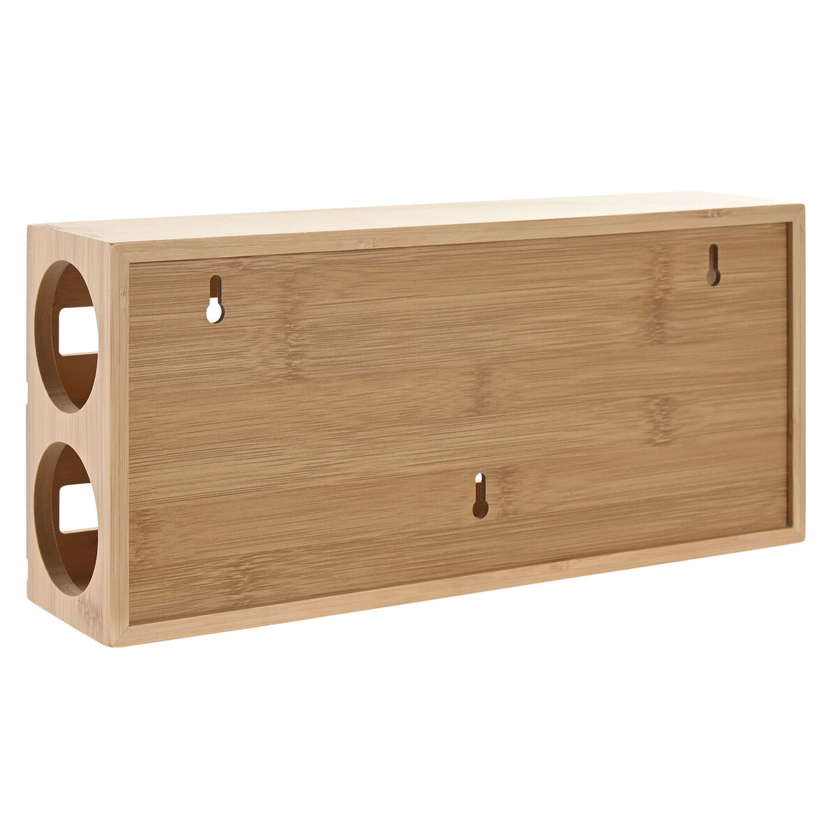 Portarrollo de Papel de Cocina Home ESPRIT Natural Bambú 33,5 x 7 x 14,5 cm