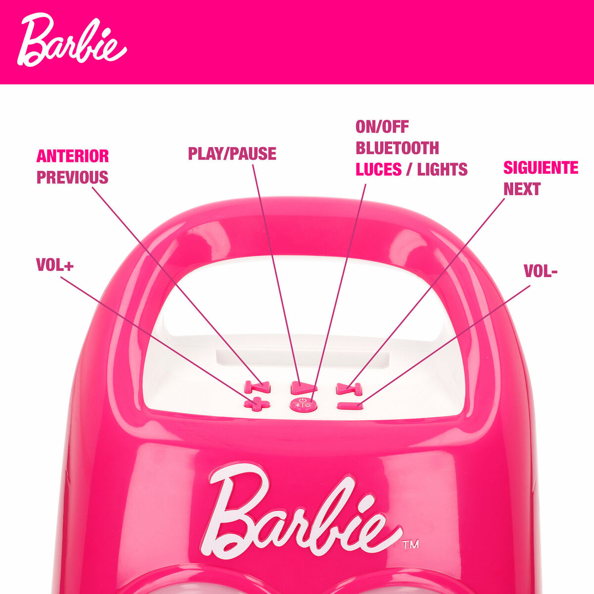 Micrófono Karaoke Barbie