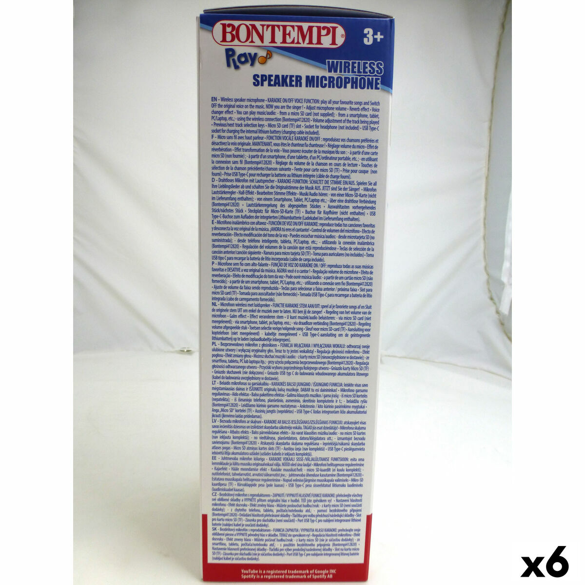 Micrófono Karaoke Bontempi 6 Unidades