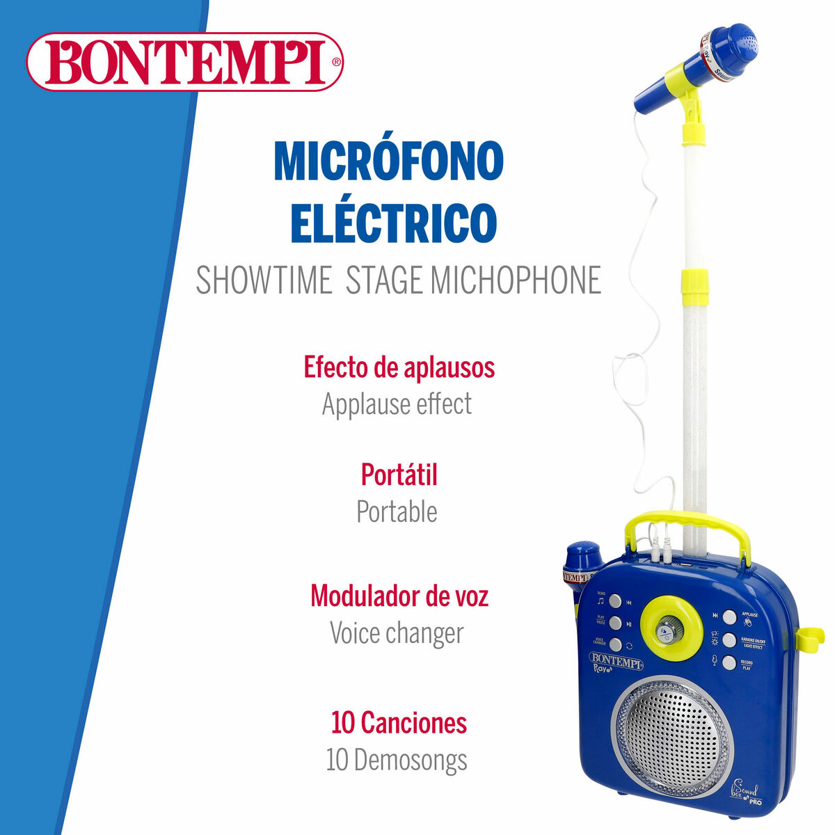 Altavoz con Micrófono Karaoke Bontempi 2 Unidades