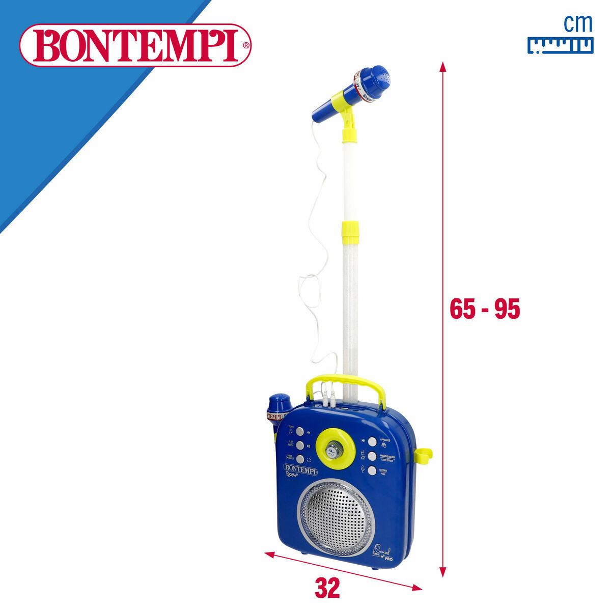 Altavoz con Micrófono Karaoke Bontempi 2 Unidades