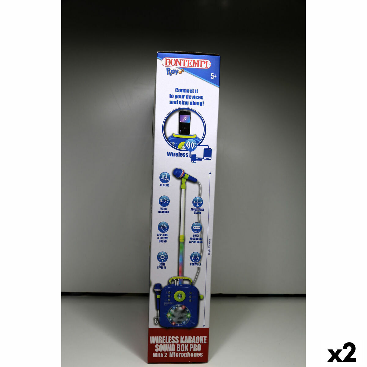 Altavoz con Micrófono Karaoke Bontempi 2 Unidades