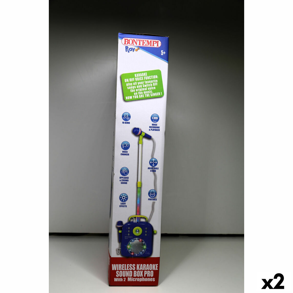Altavoz con Micrófono Karaoke Bontempi 2 Unidades