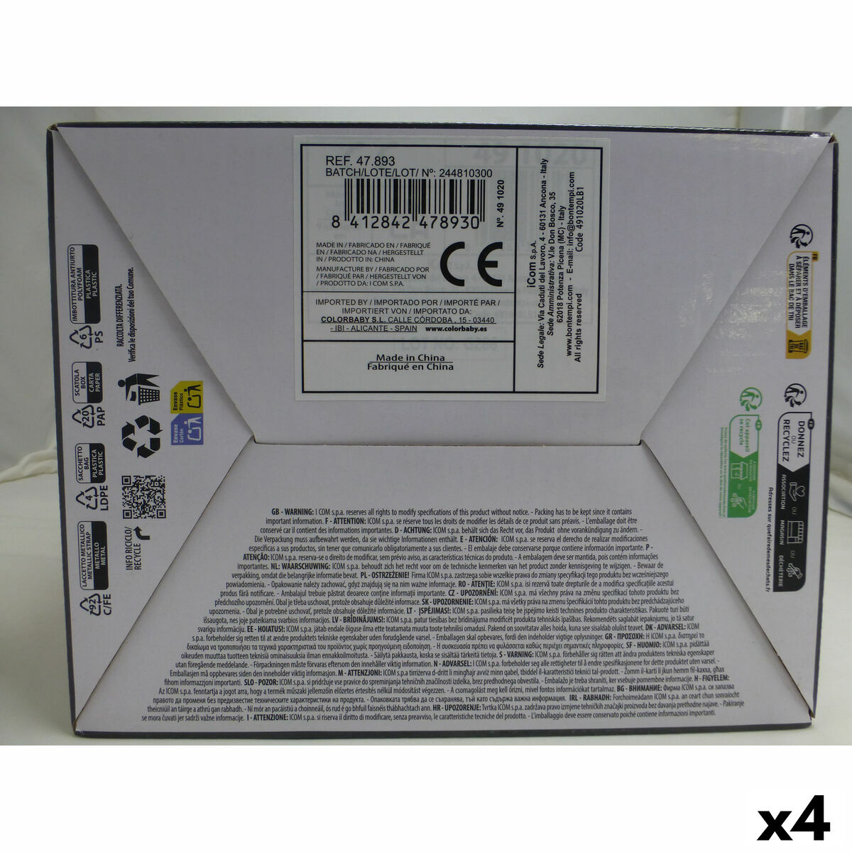 Altavoz con Micrófono Karaoke Bontempi 4 Unidades