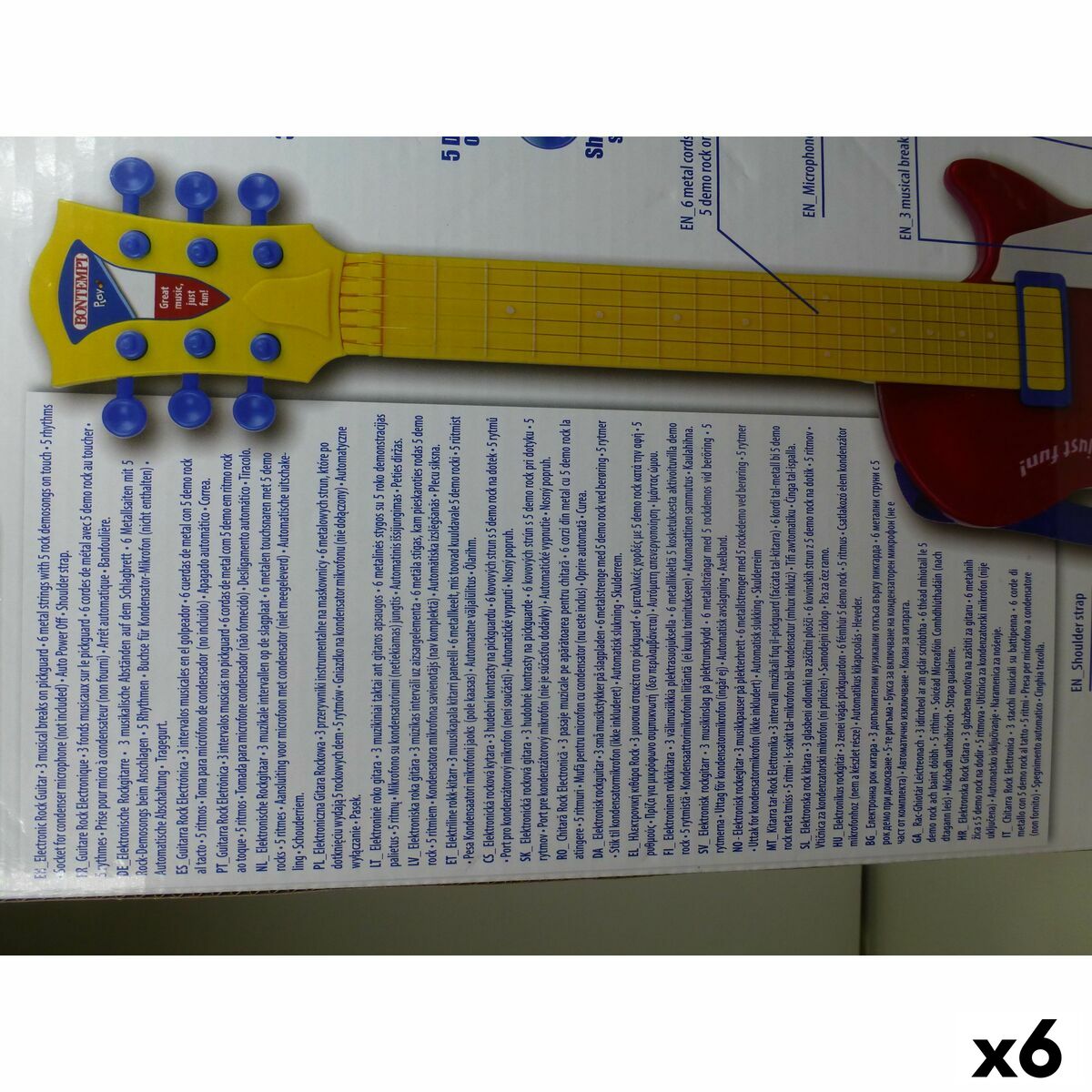 Guitarra Infantil Bontempi 20 x 56 x 4 cm (6 Unidades)
