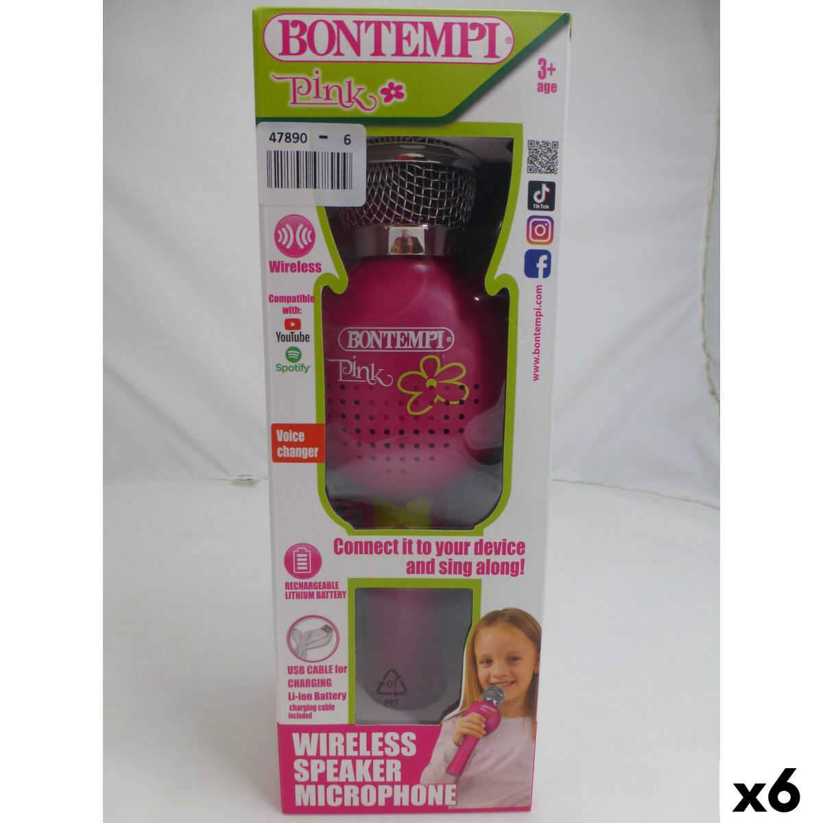 Micrófono Karaoke Bontempi 6 Unidades