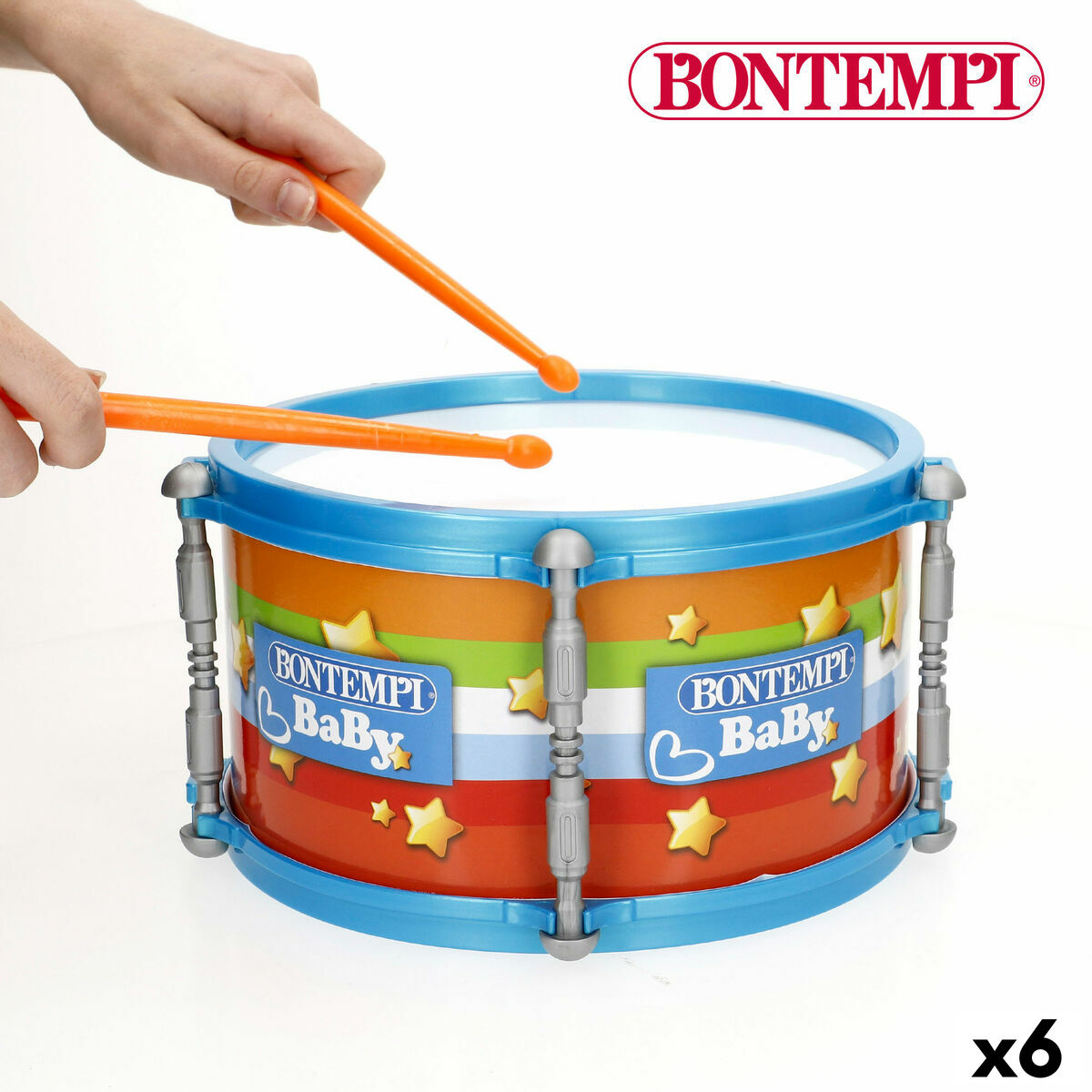 Tambor Bontempi 24 x 13 x 24 cm (6 Unidades)