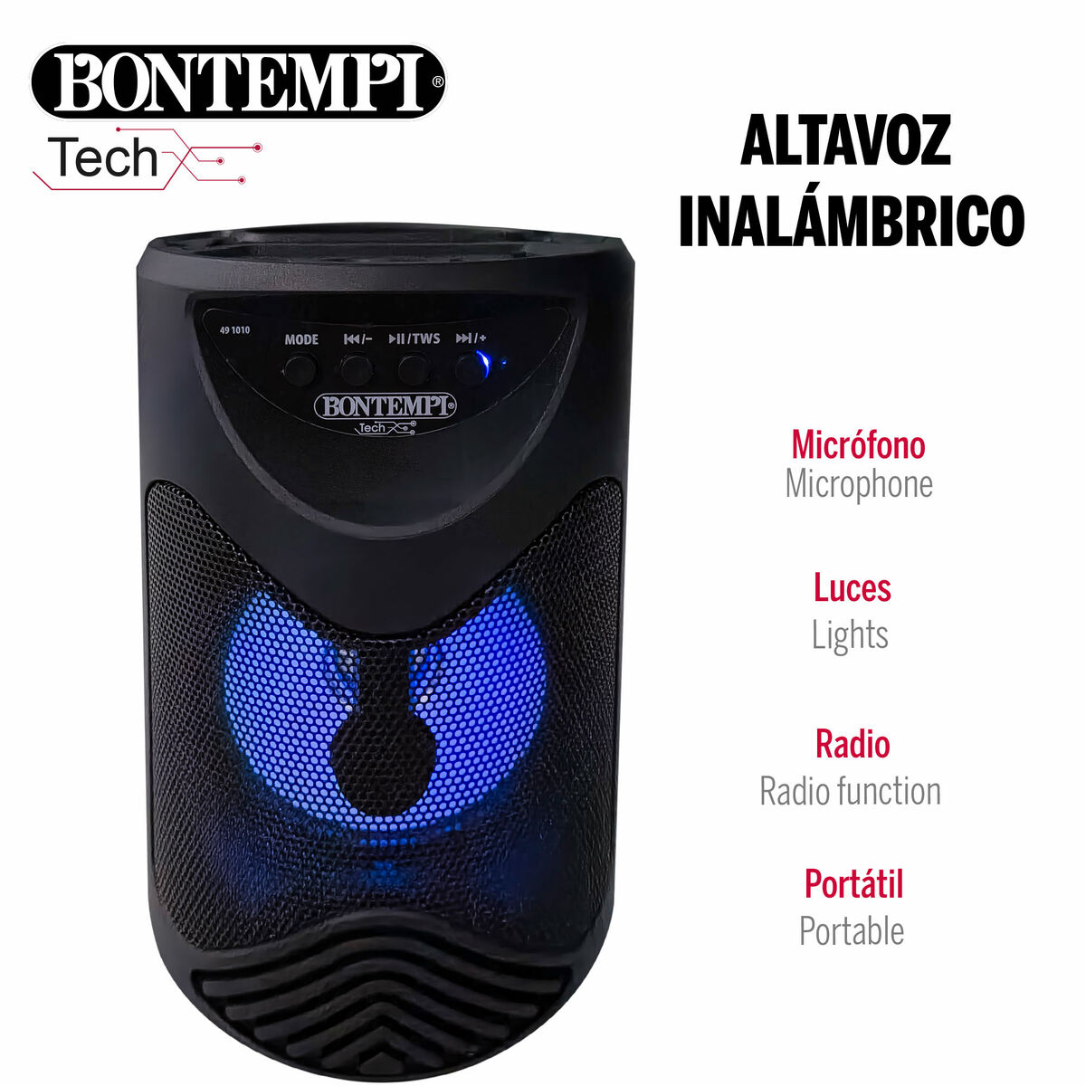 Altavoz con Micrófono Karaoke Bontempi 6 Unidades