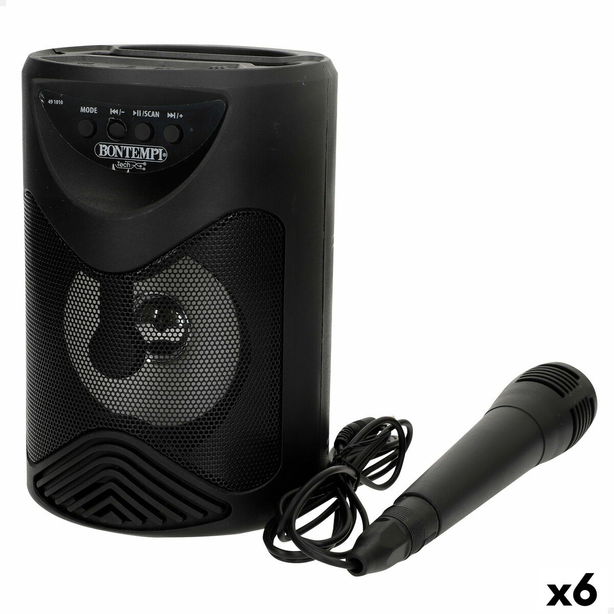 Altavoz con Micrófono Karaoke Bontempi 6 Unidades