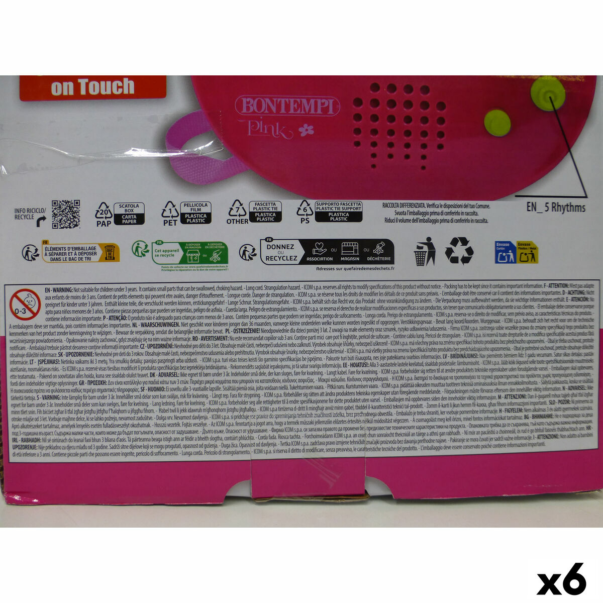 Guitarra Infantil Bontempi 20 x 56 x 4 cm (6 Unidades)