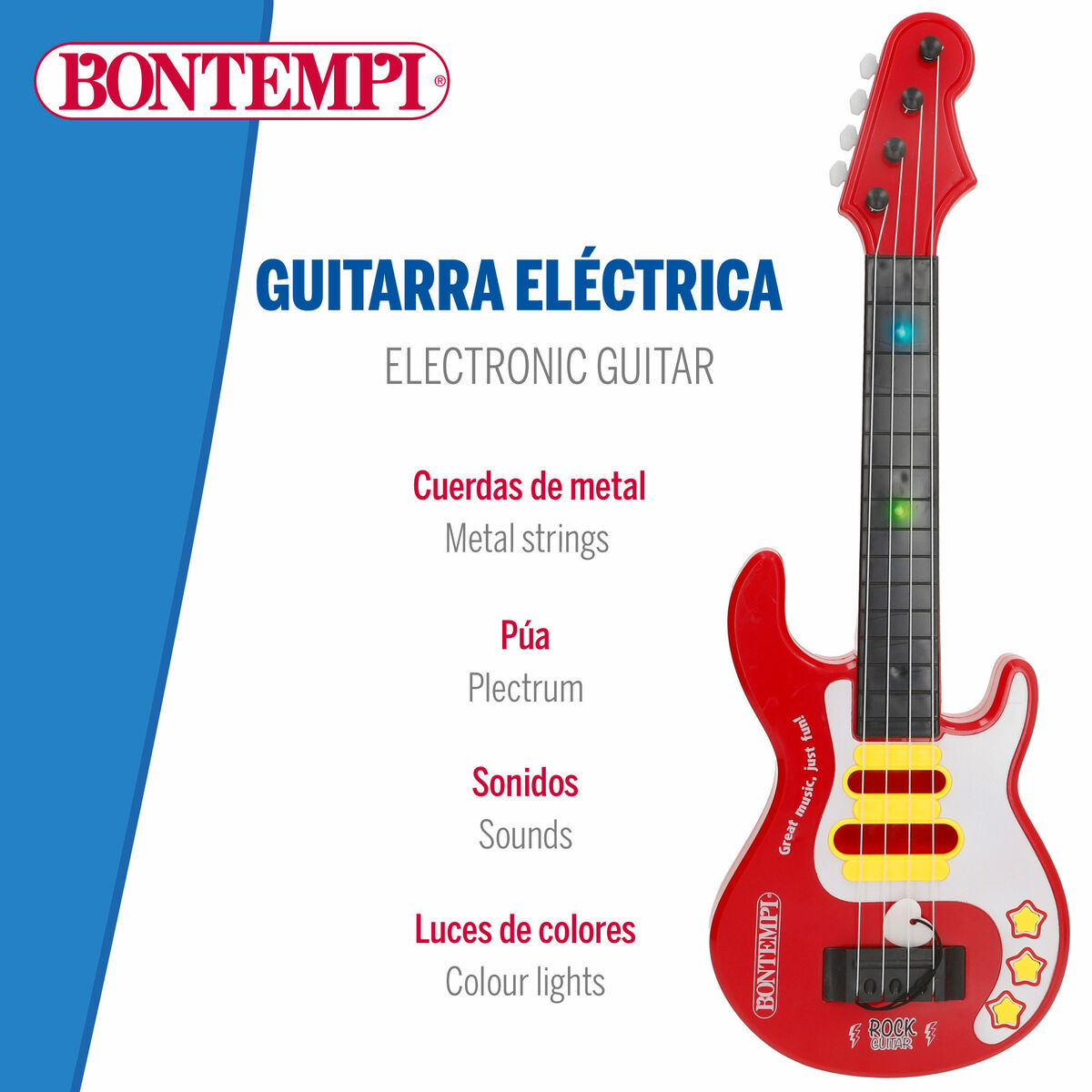 Guitarra Infantil Bontempi 17 x 51 x 5 cm (6 Unidades)