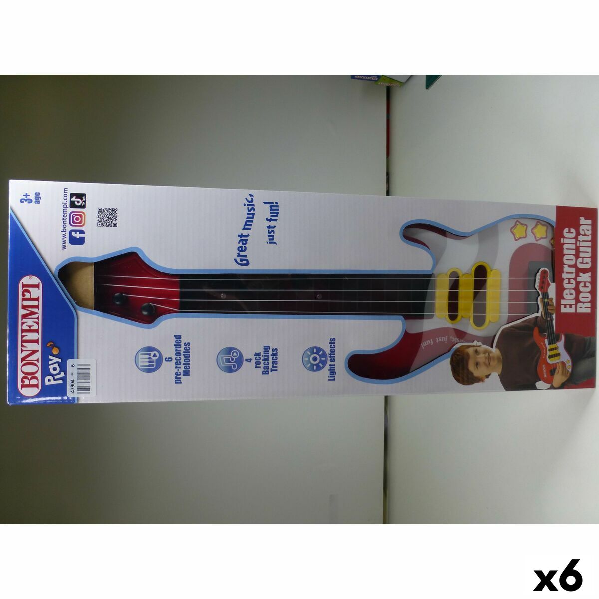 Guitarra Infantil Bontempi 17 x 51 x 5 cm (6 Unidades)