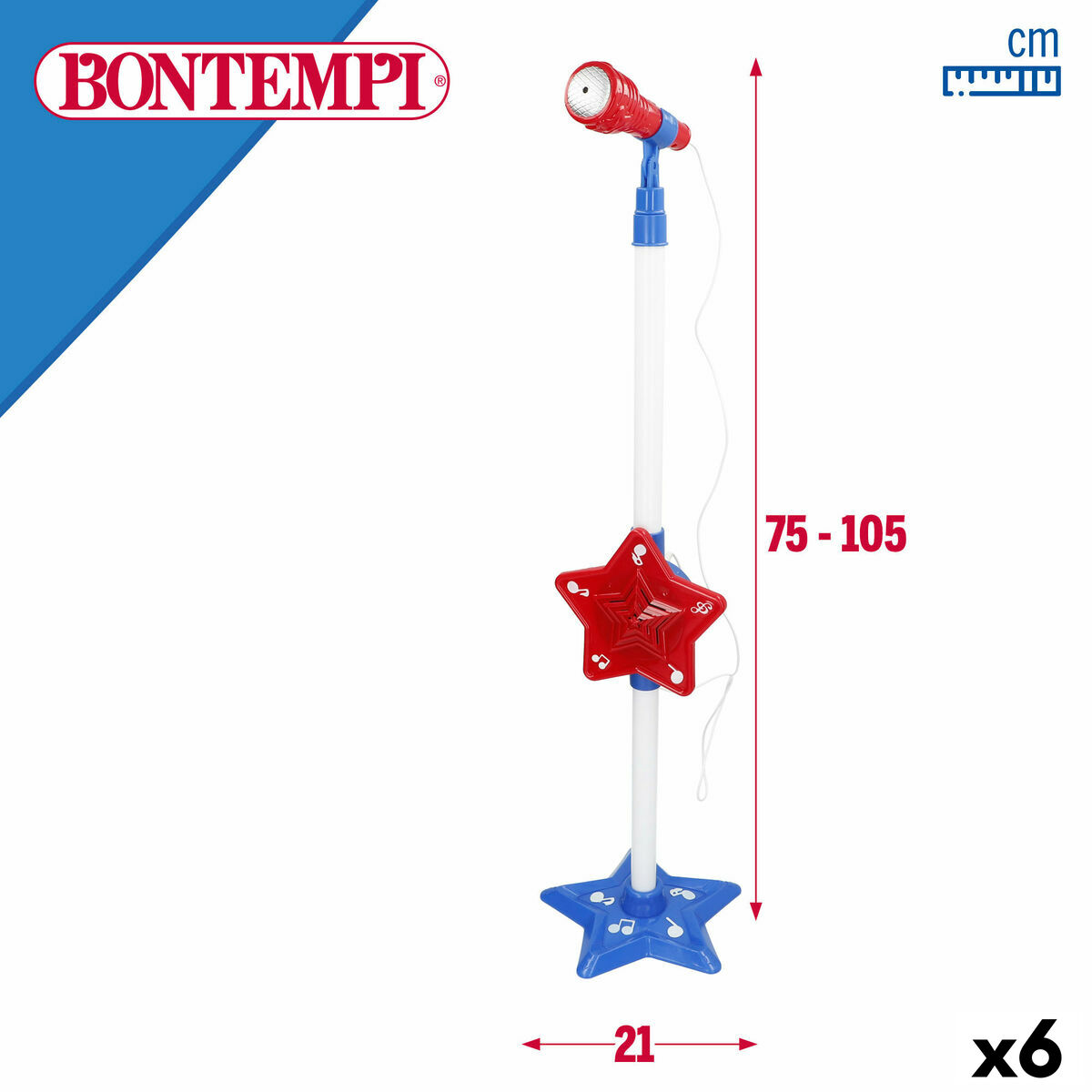 Juguete Musical Bontempi 21 x 105 x 21 cm (6 Unidades)
