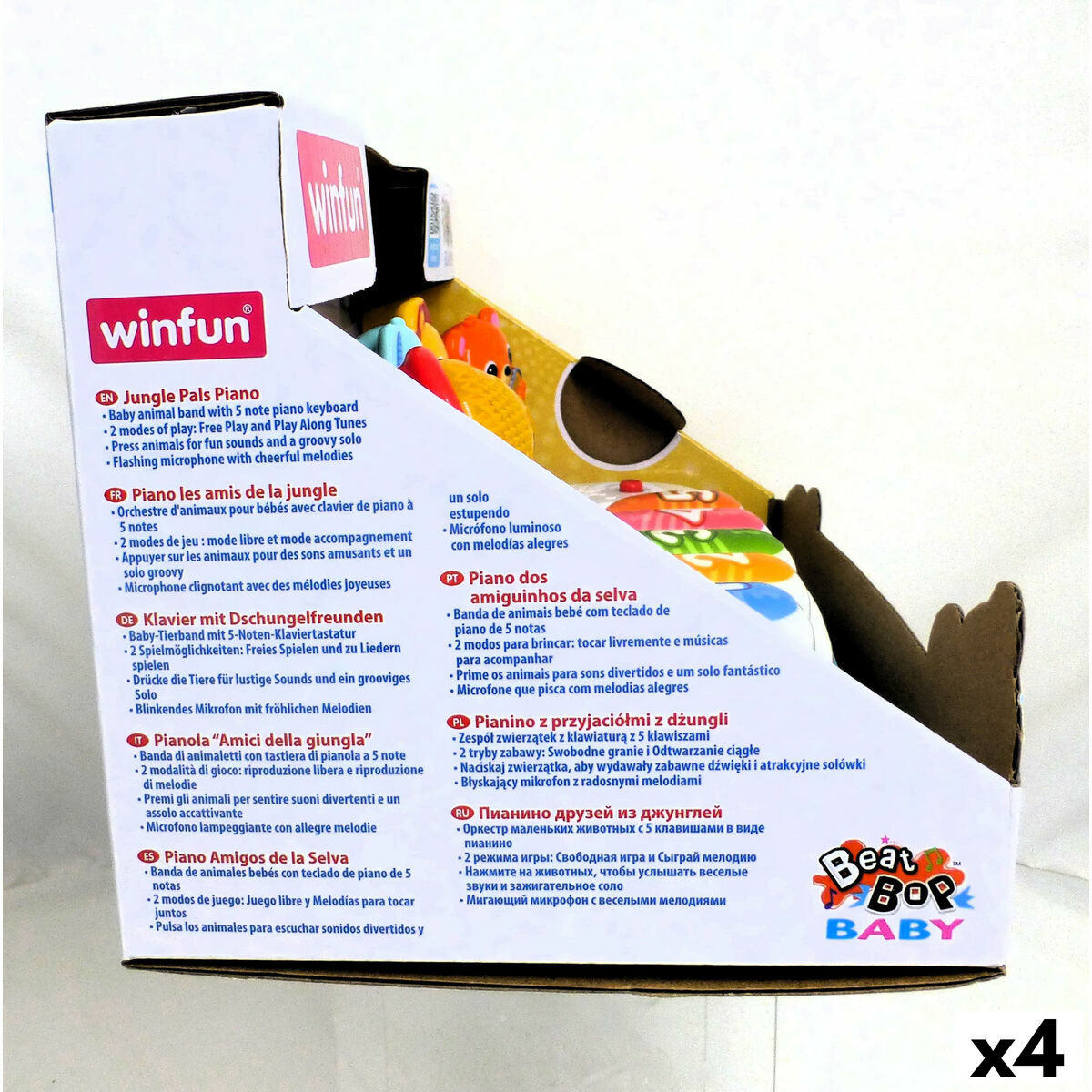 Piano de juguete Winfun 26 x 11 x 15 cm (4 Unidades)