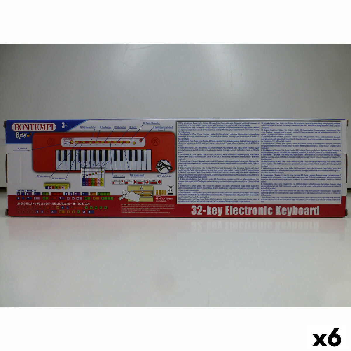 Teclado Bontempi 47 x 3,5 x 13 cm (6 Unidades)